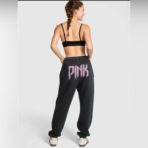 Victoria's Secret Pink LIMITED EDITION bling rock band campus joggers. SOLD OUT
